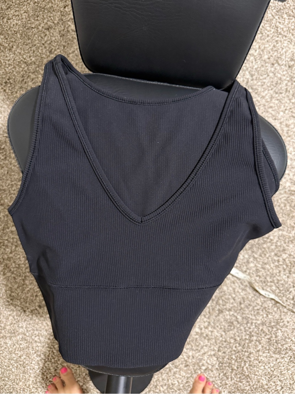 lululemon athletica Black Ribbed Power Pivot Tank - Picture 8 of 8